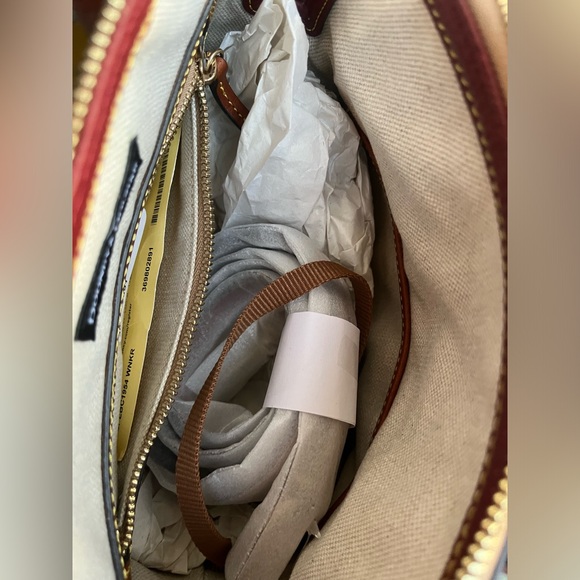 Dooney Bourke Domed Satchel Wine - Picture 2 of 5